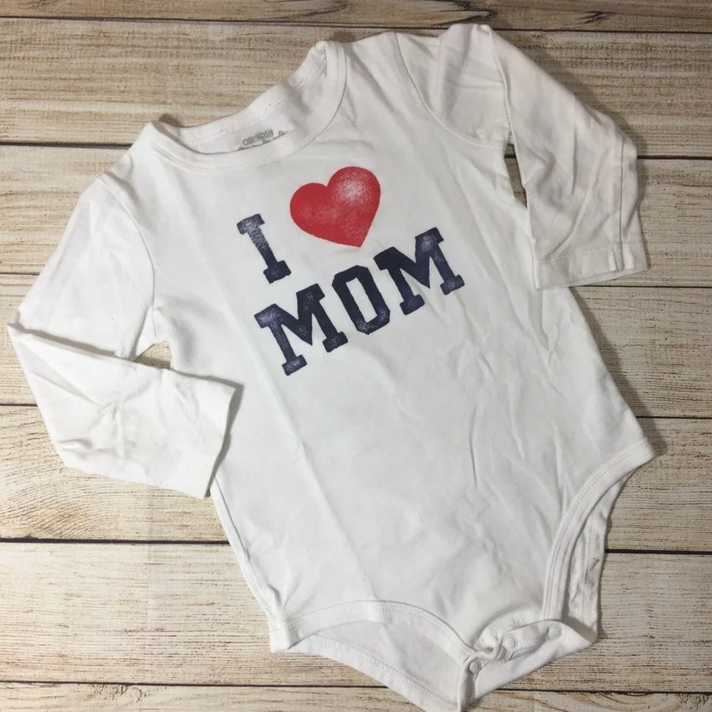 OshKosh Love My Mom Long Sleeve Bodysuit | 24 M‎